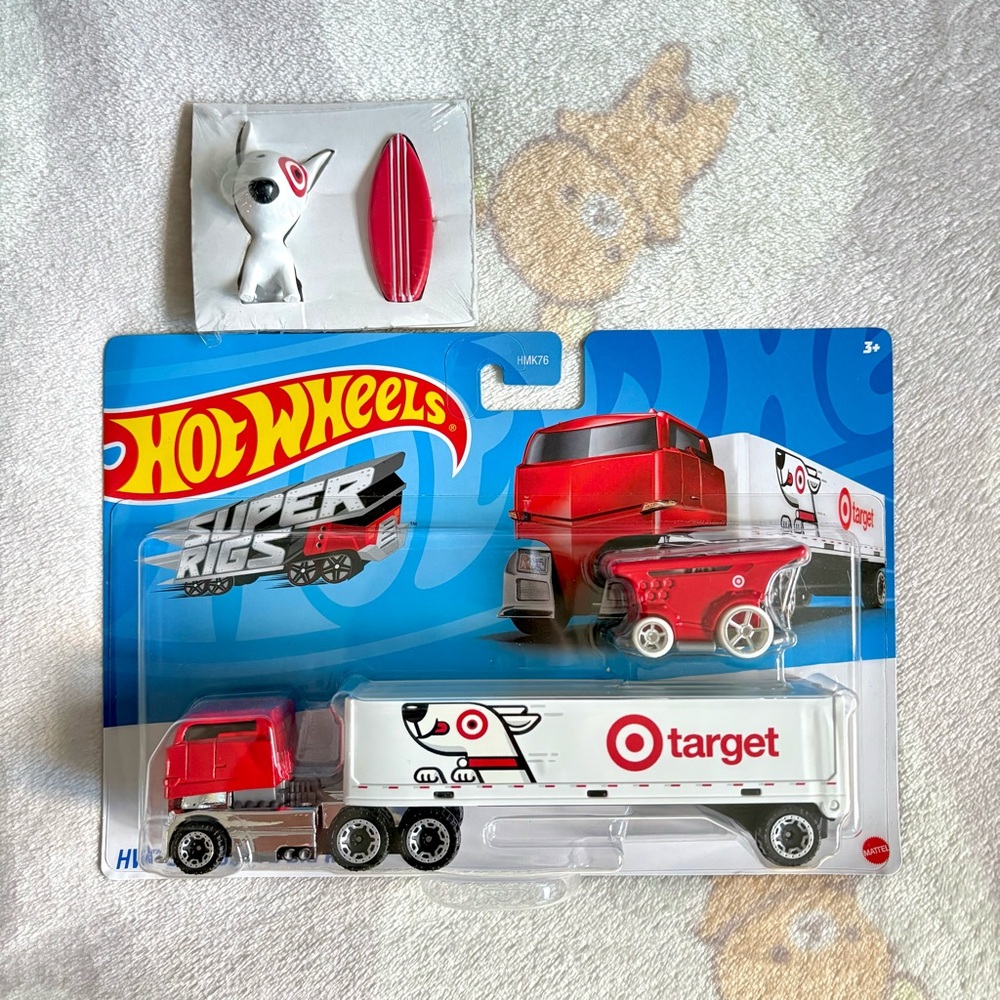 NEW Target Enthusiast Bundle - Hot Wheels Bullseye’s Toy Truck & Mini Figure